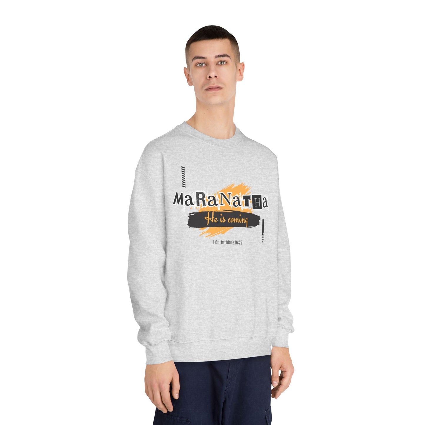 maranatha- he is coming | Unisex DryBlend® Crewneck Sweatshirt