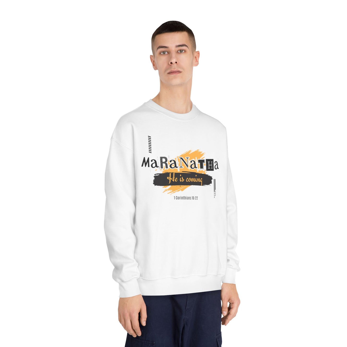 maranatha- he is coming | Unisex DryBlend® Crewneck Sweatshirt
