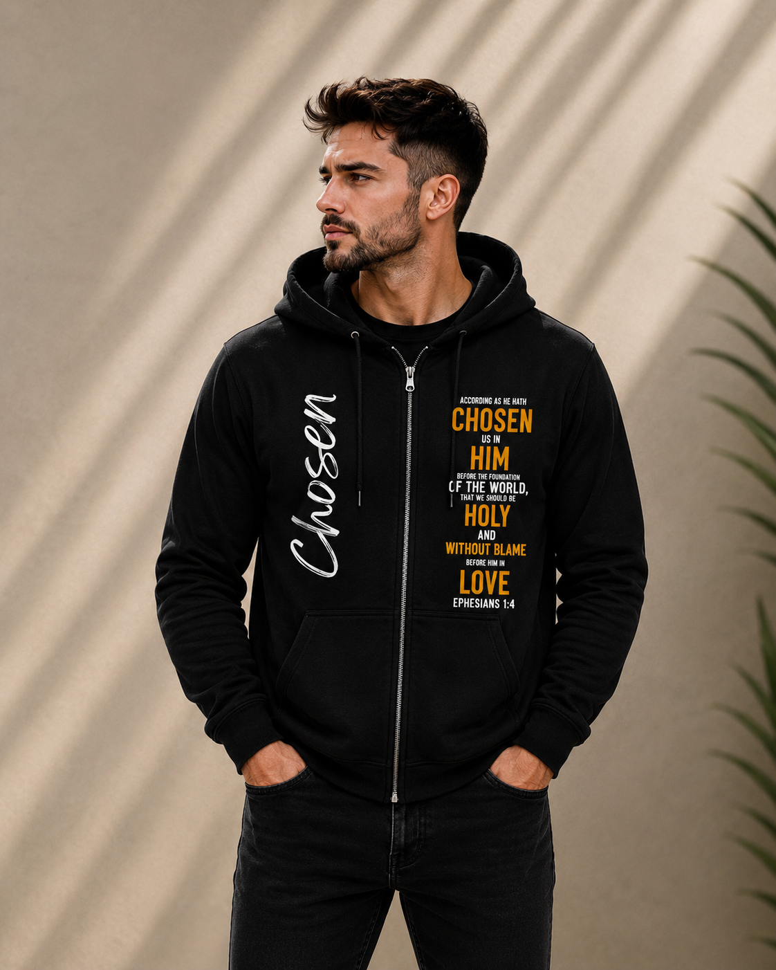 Chosen For A Purpose Unisex Heavy Blend Zip Hoodie