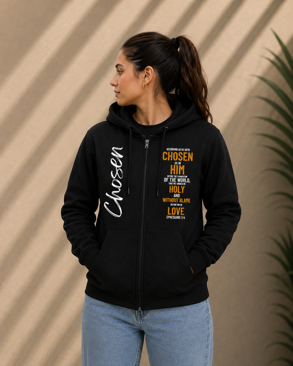 Chosen For A Purpose Unisex Heavy Blend Zip Hoodie